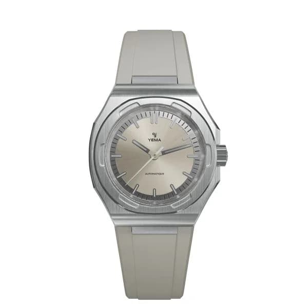 Yema Montre Yema Urban Traveller Cadran Ivoire Bracelet Caoutchouc