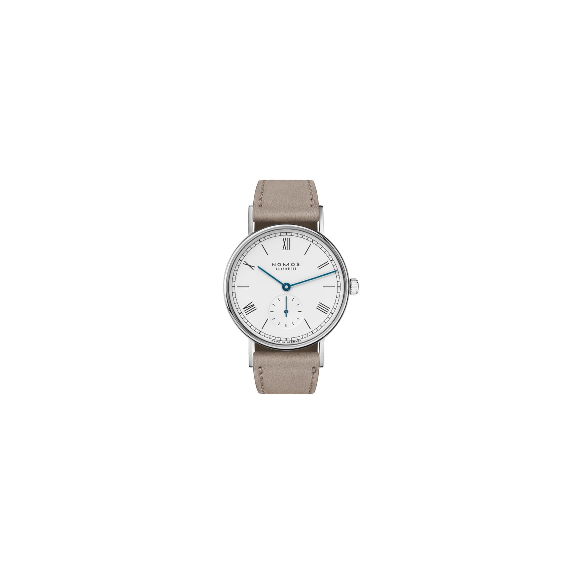 Nomos Montre NOMOS Ludwig 33 mécanique bracelet cuir beige 32,8 mm