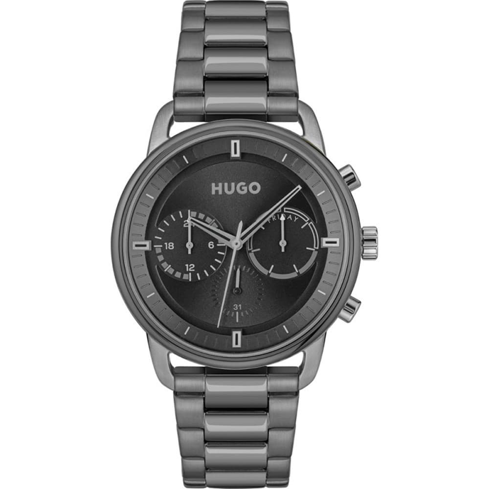 Hugo Montre Hugo en Acier Gris