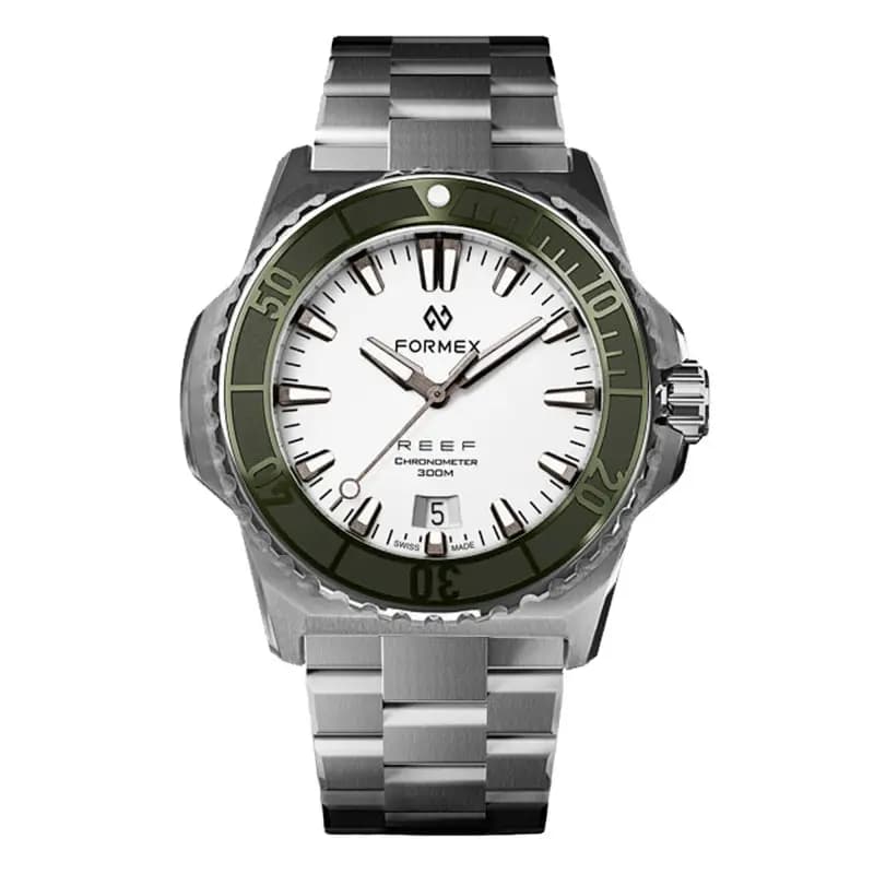 Formex Montre Reef 39.5 mm Automatic White dial COSC 300M 2201.1.6310.100