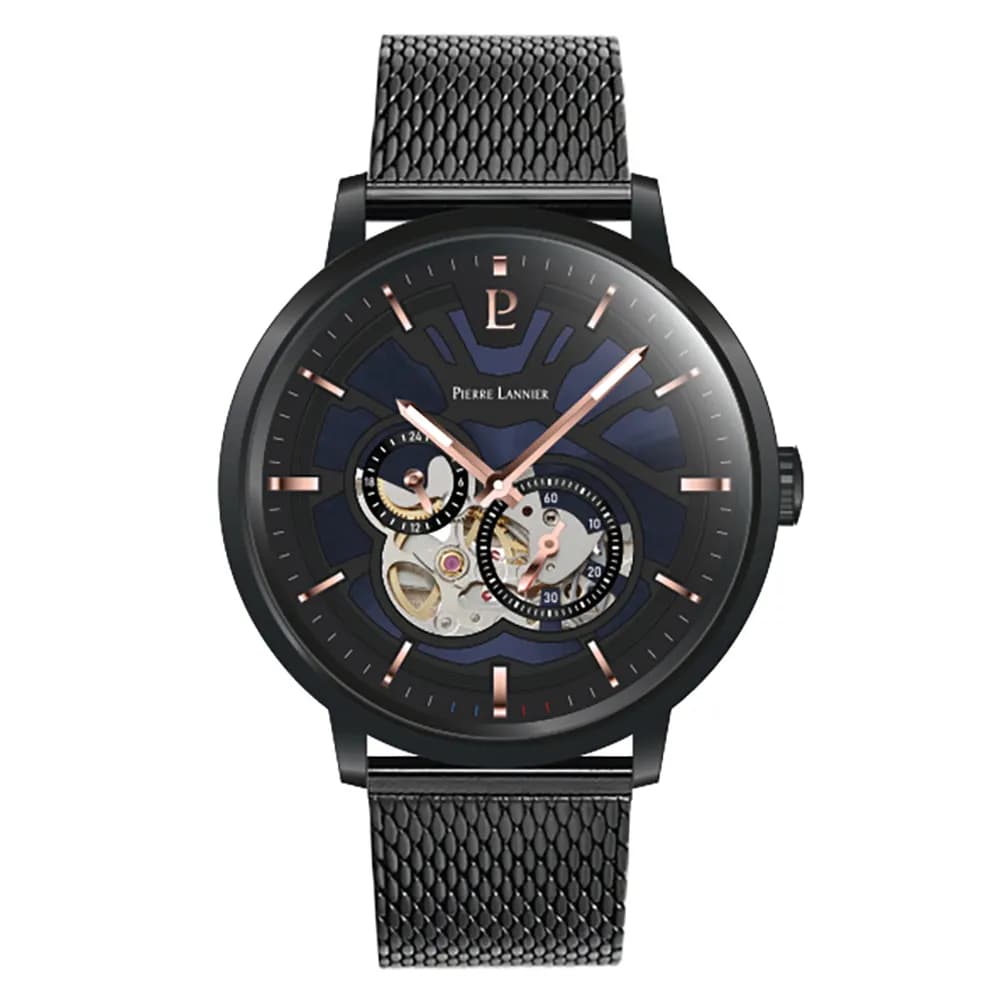 Pierre Lannier Montre automatique Homme Trio Noir