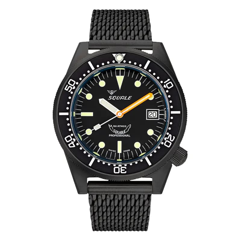 Squale Montre 1521 PVD Black Mesh 1521PVD.MEPVD20