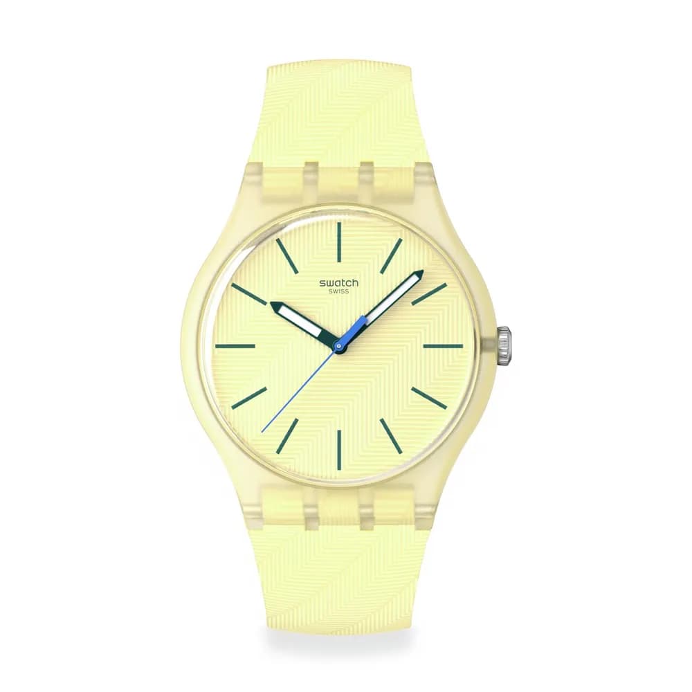 Swatch Essentials — cadran jaune