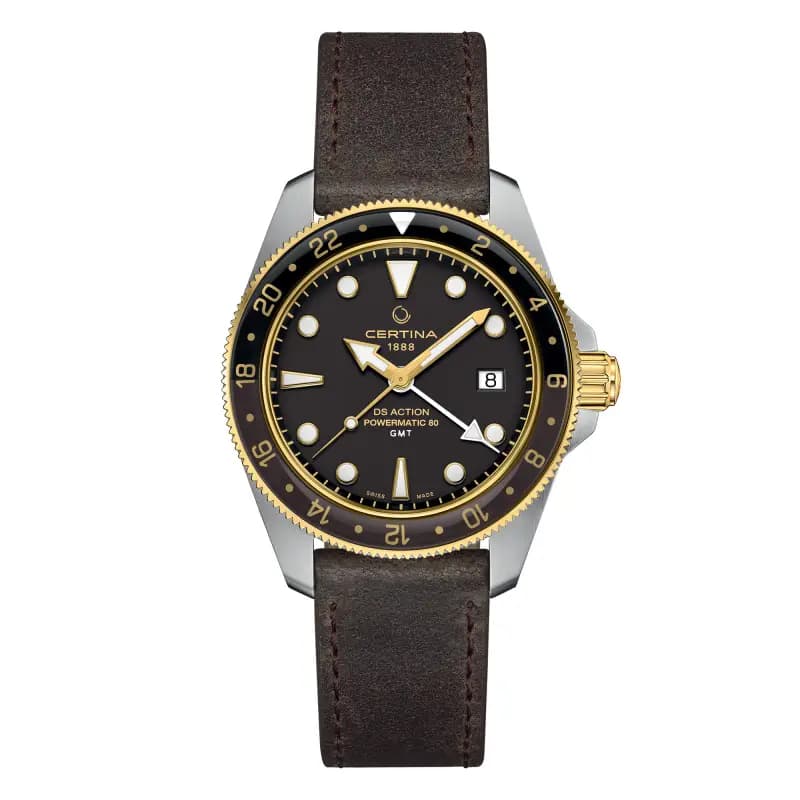 Certina Montre Certina DS Action GMT Powermatic 80 Automatique Cadran Noir