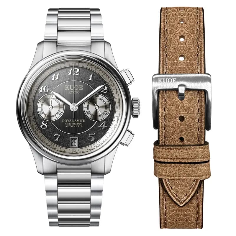 Kuoe Kyoto Montre Royal Smith 90-012 Automatic Chronograph Grey