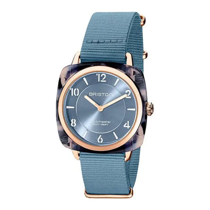 Briston Montre Clubmaster Chic Acétate Bleu Glacier 21536.PRA.UB.25.NIB