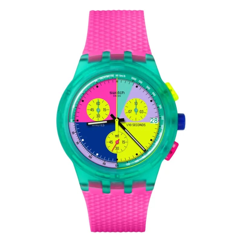 Swatch Neon Flash Arrow — bracelet rose