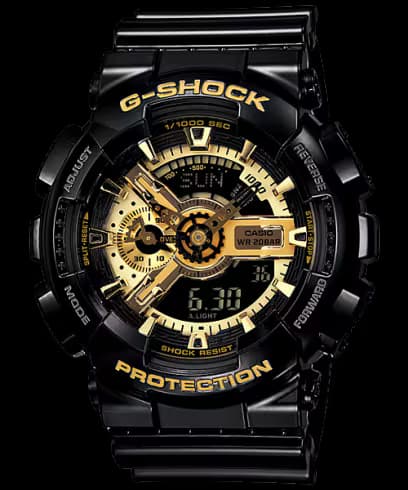Casio GA-110 Series — cadran noir