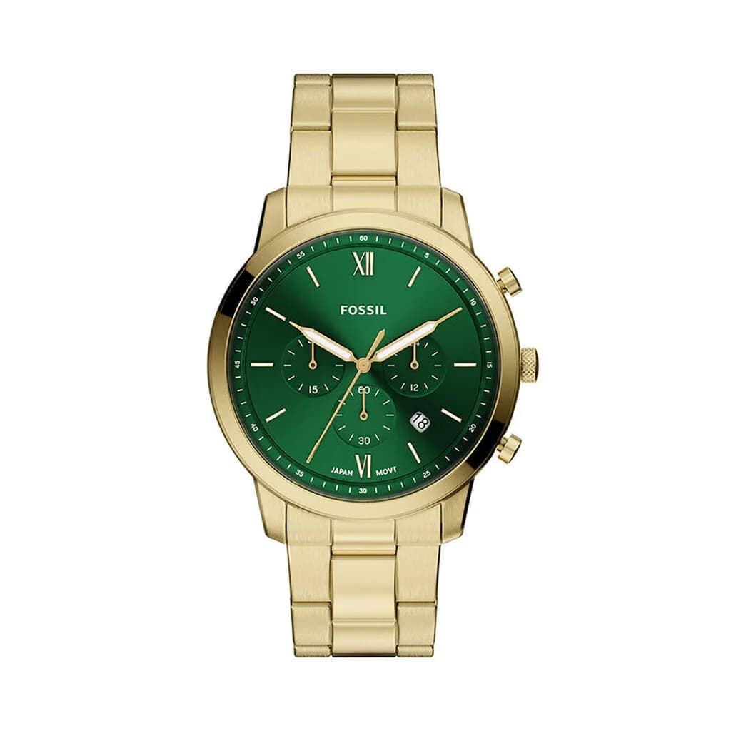 Fossil Neutra Chrono — cadran vert