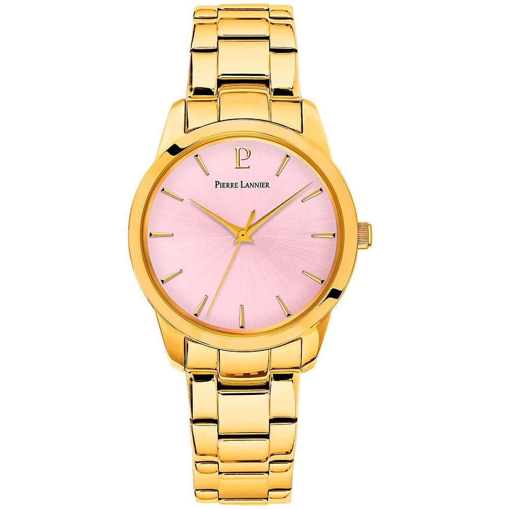 Pierre Lannier Montre Pierre Lannier Collection Roxane en Acier et PVD Doré
