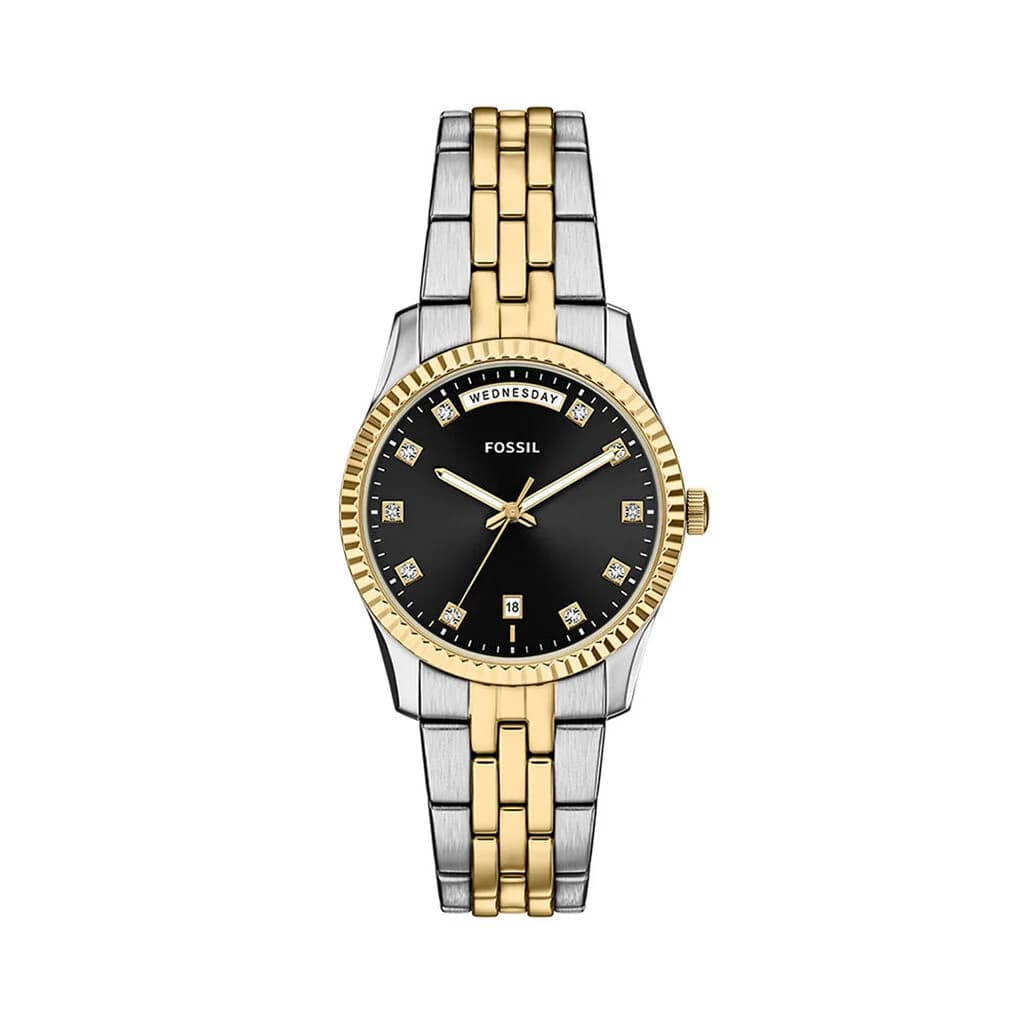 Fossil Scarlette — cadran noir