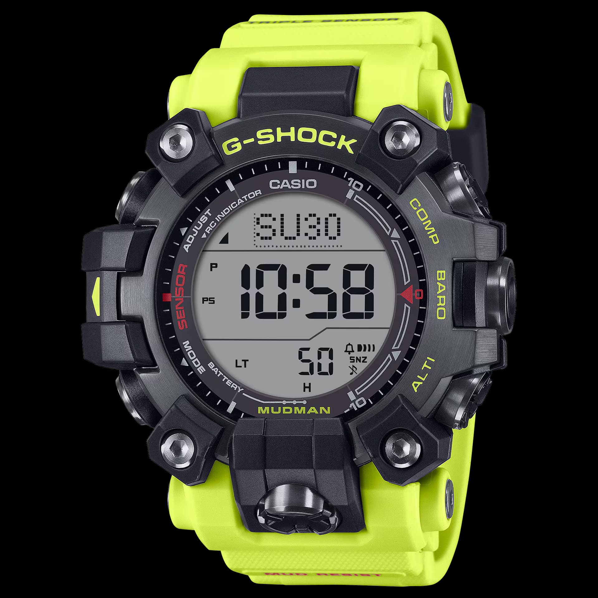 Casio Master of G Mudman — cadran noir