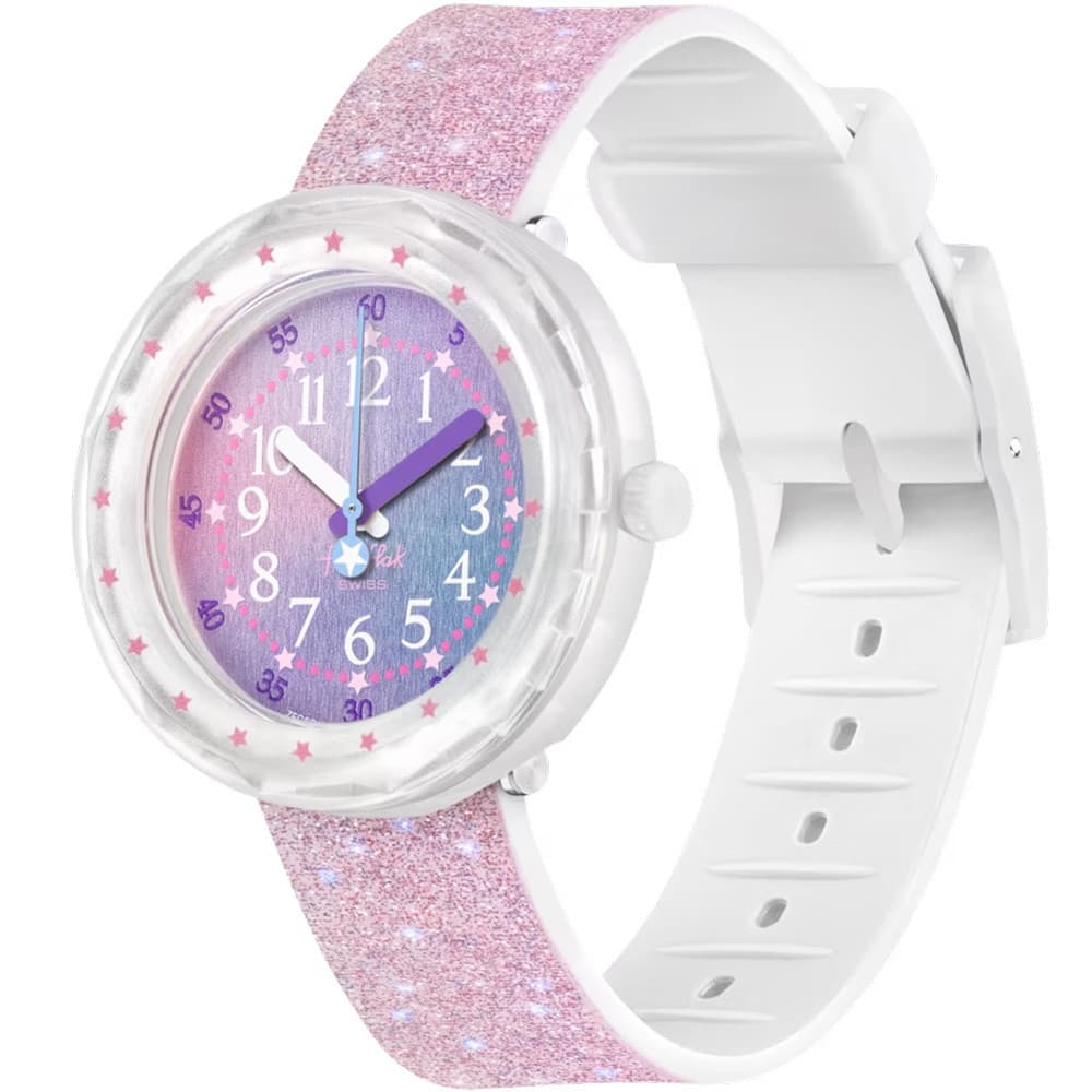 Flik Flak Montre Flik Flak Pearlaxus en Plastique Rose