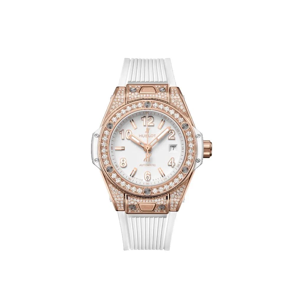 Hublot One Click King Gold White Pavé
