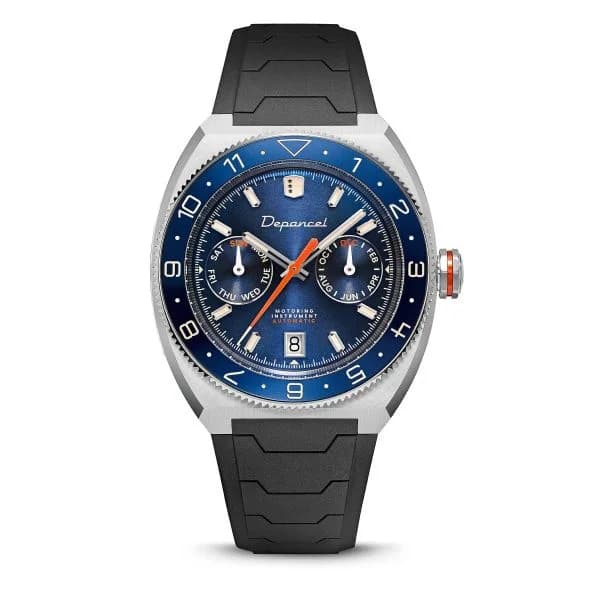 Depancel Montre Depancel Allure D[R]IVER Cadran Bleu Bracelet Caoutchouc Noir