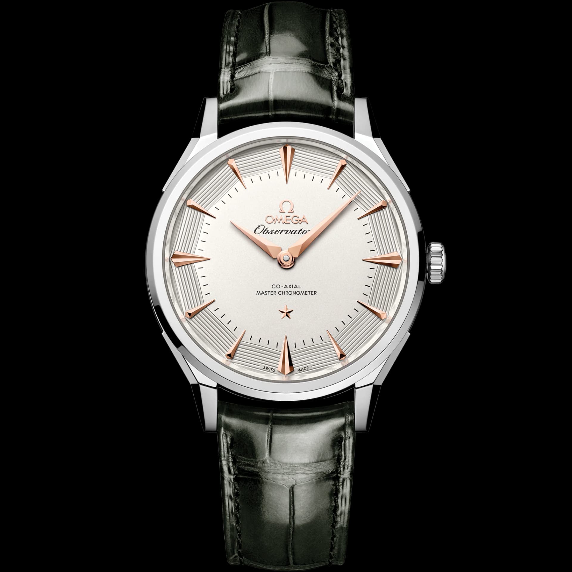 Omega Constellation Observatory — cadran argenté