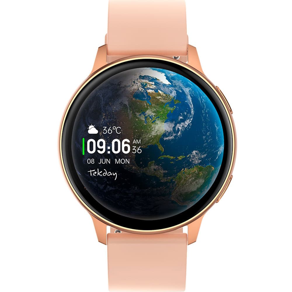 Tekday Montre Connectée Tekday en Silicone Rose