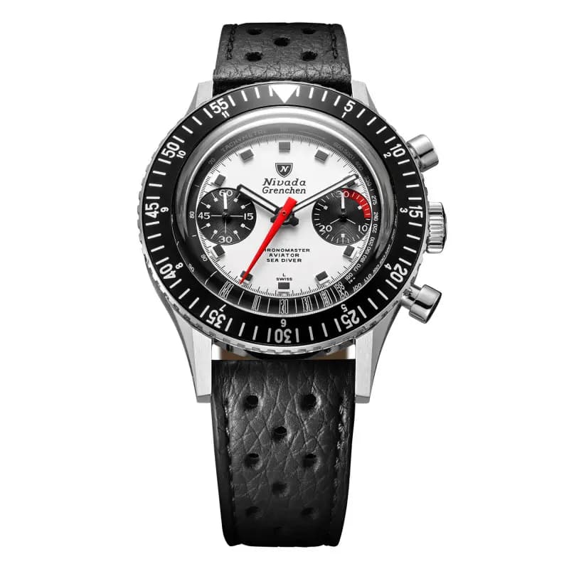 Nivada Grenchen Montre Chronomaster Panda 41 mm 85241M01
