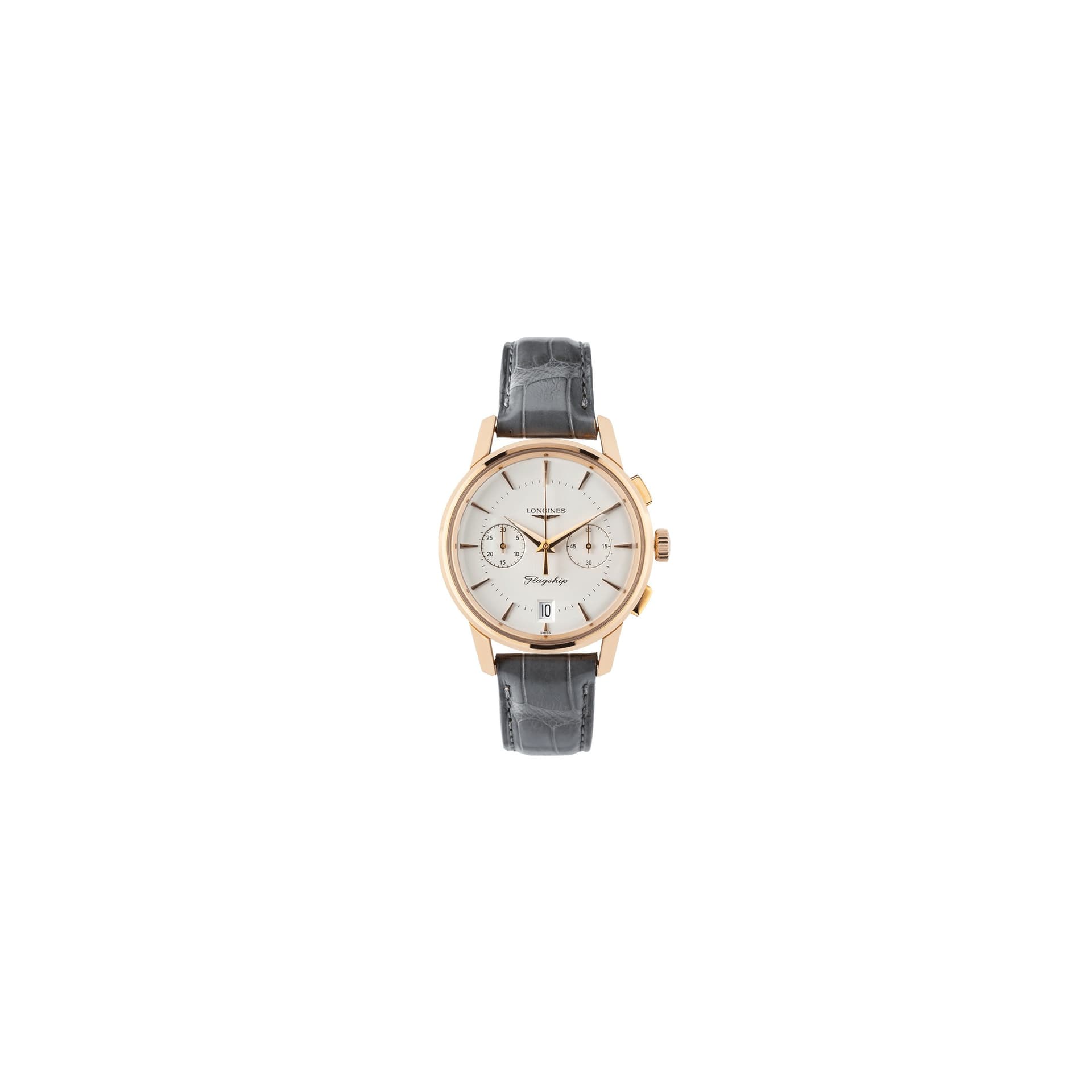 Longines Montre Longines Flagship Heritage chronographe or rose 38 mm Full Set 2012