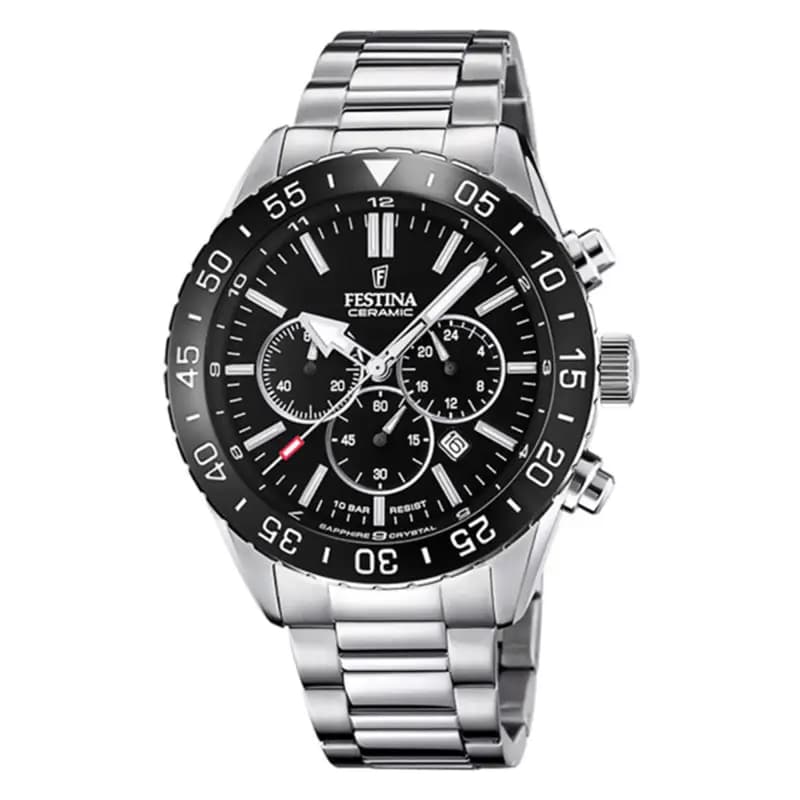 Festina Montre Homme FESTINA CERAMIC en Acier Gris