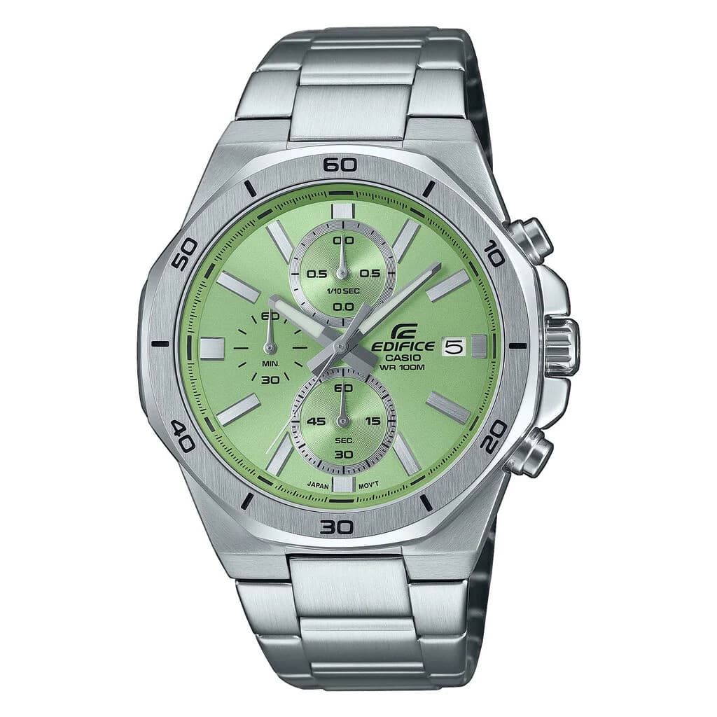Casio Edifice EFV-640D — cadran vert