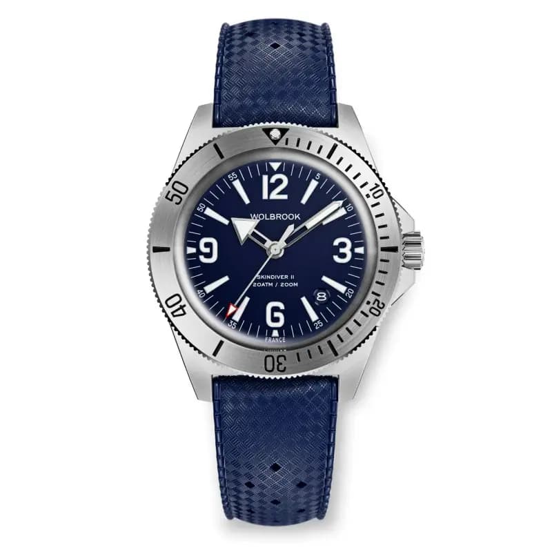 Wolbrook Montre automatique Skindiver II - Bleu