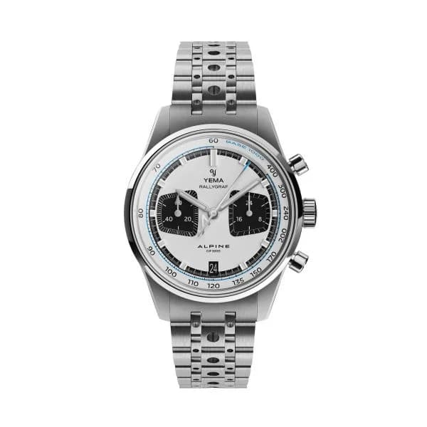 Yema Montre Yema Rallygraf Meca Quartz Alpine Cup Series Panda Bracelet Acier