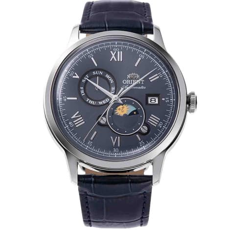 Orient Montre Orient Bambino Sun & Moon Automatique - 40,5 mm- Cadran Bleu nuit - RA-AK0806L
