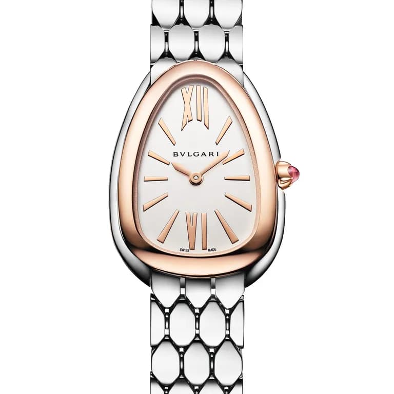 Bulgari Montre quartz Mixte Serpenti Argenté