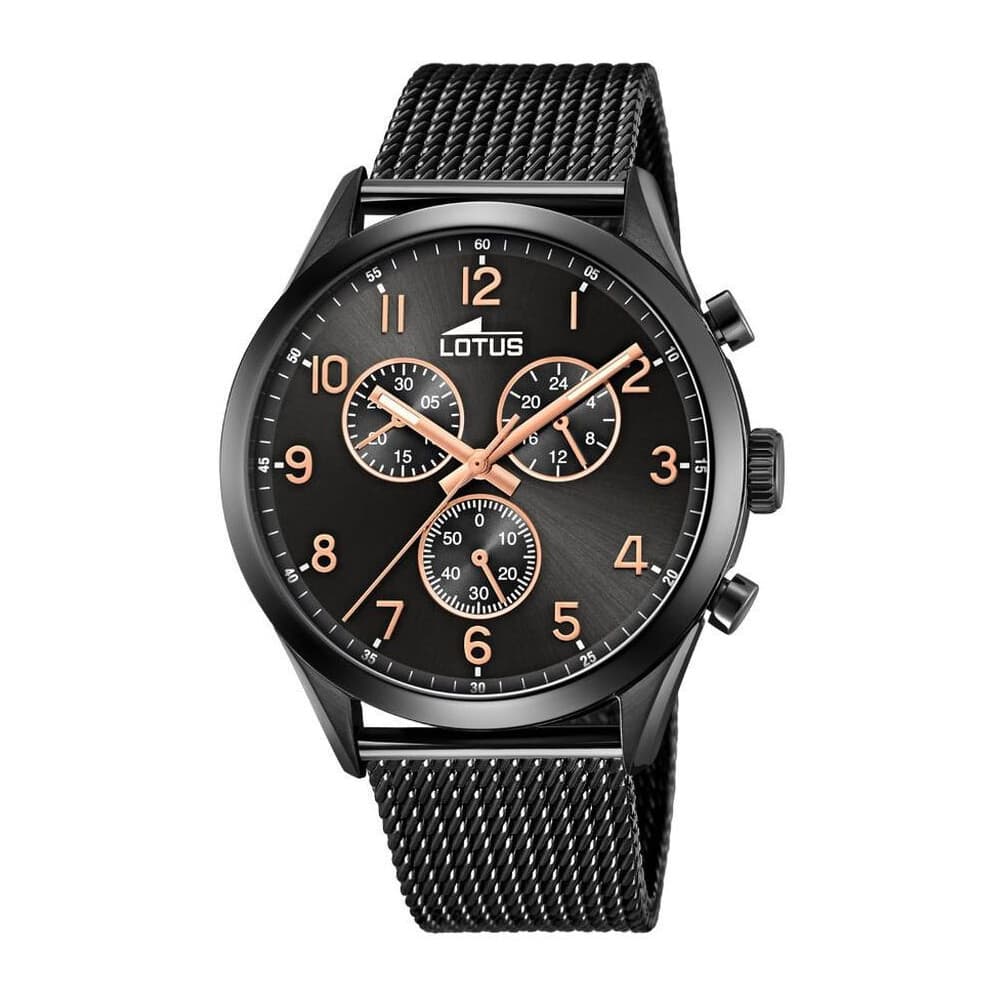 Lotus Montres Montre Lotus en Acier Noir