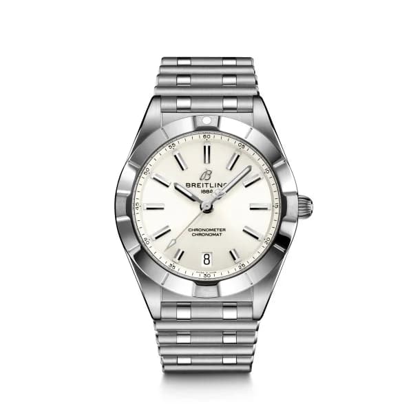 Breitling Montre Femme Breitling Chronomat 32mm Boîtier Acier Cadran Argent