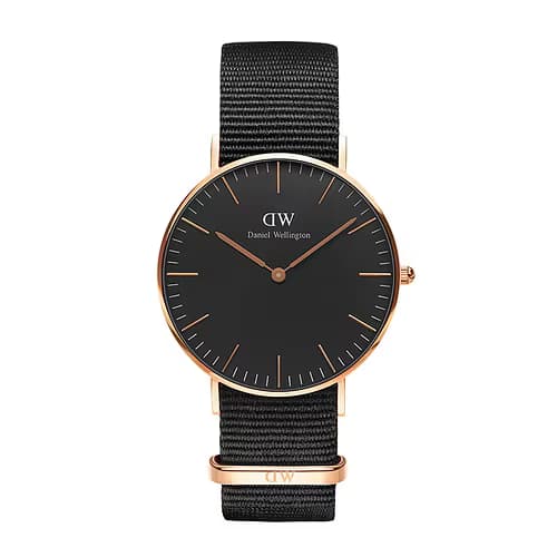 Daniel Wellington Montre Homme Daniel Wellington Classic en Nylon Noir