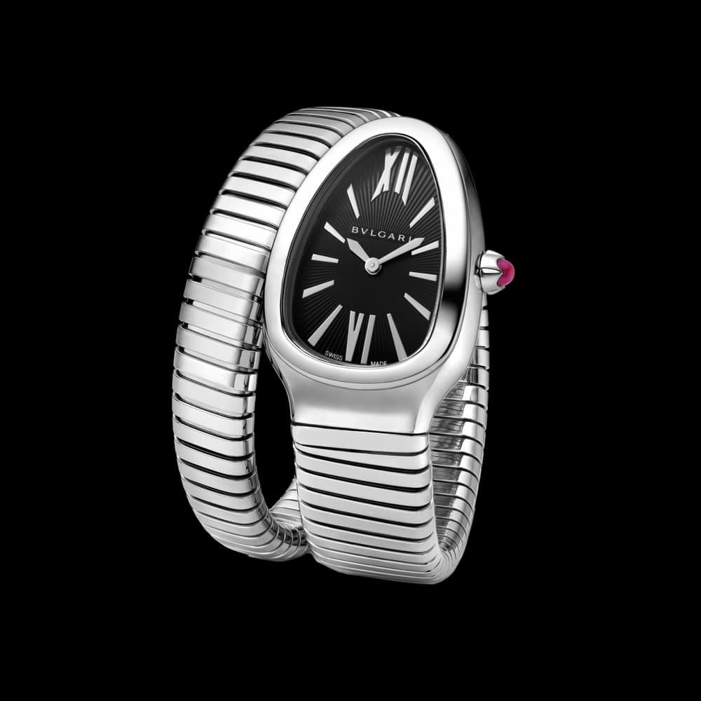 Bulgari Montre quartz Mixte Serpenti Noir vif