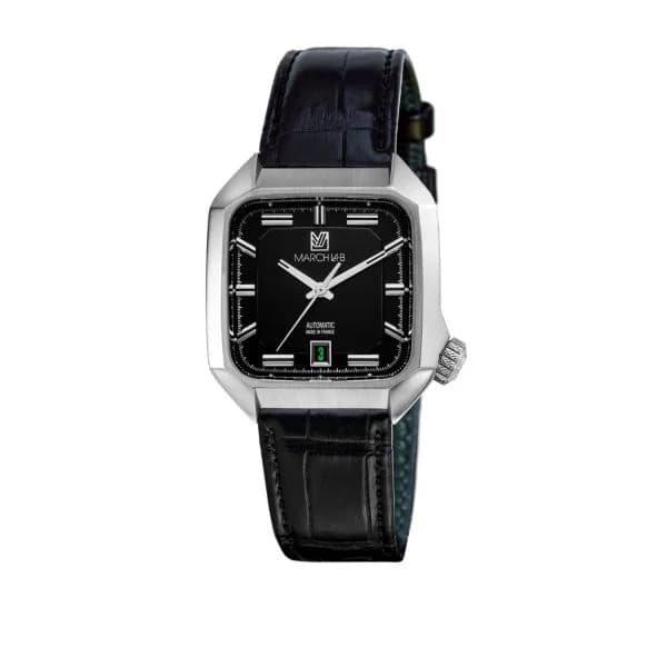 March LA.B Montre March LA.B AM2 Automatique Black Alligator Noir
