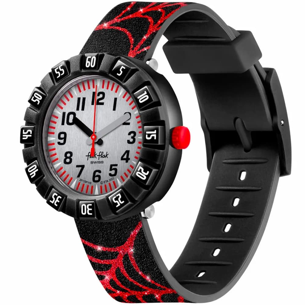 Flik Flak Montre Flik Flak Collection Shine Bright en Silicone Noir