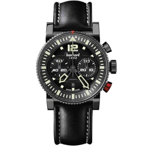 Hanhart Montre Hanhart Primus Pilot Dark Automatique diamètre 44 mm- 740.510-0020