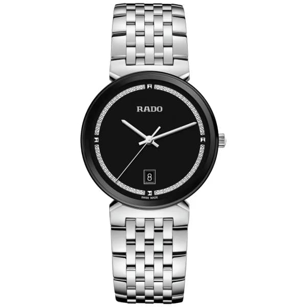 Rado Montre Rado Florence Quartz Cadran Noir Bracelet 38.0 mm