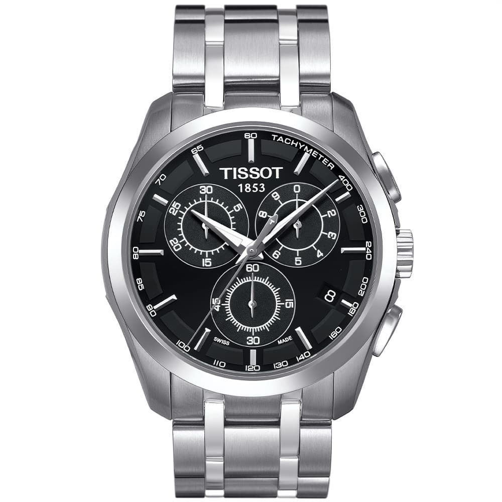 Tissot Couturier Chronograph — cadran noir