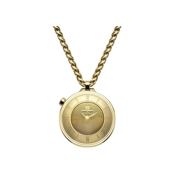Daniel Gérard Montre March LA.B Lady Volante Electrique Gold Sautoir Doré