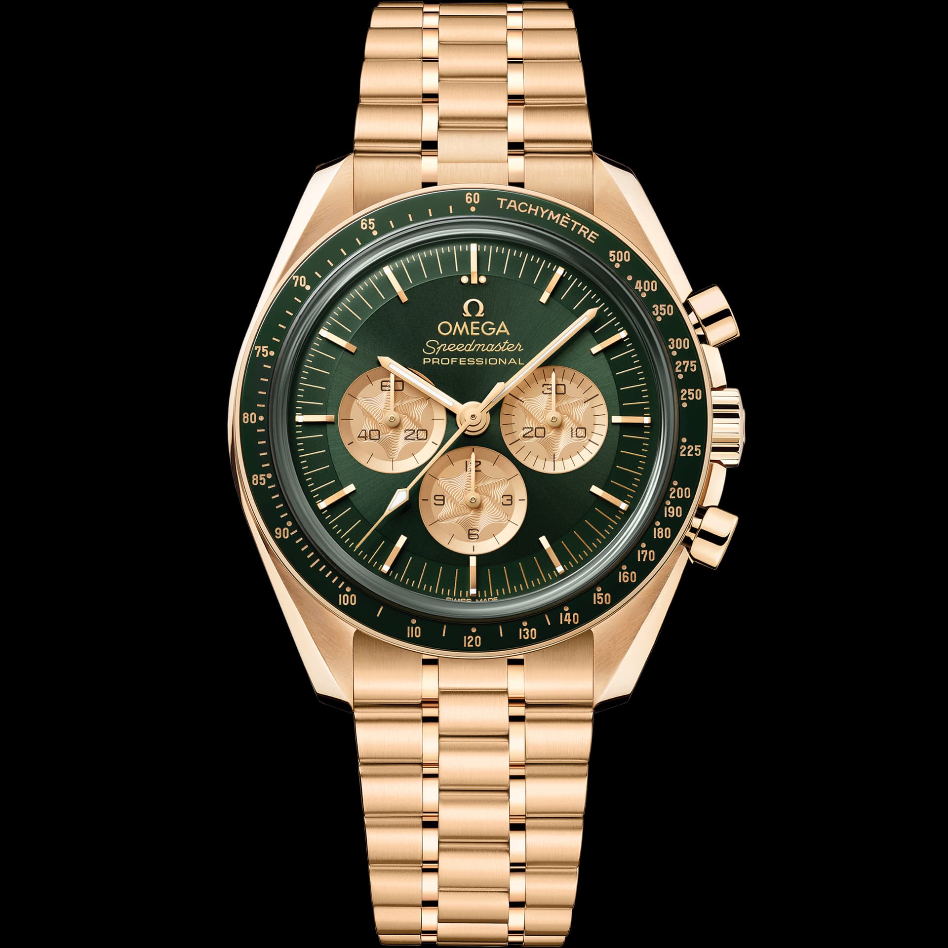 Omega Speedmaster 42 mm, or Moonshine™ sur or Moonshine™
