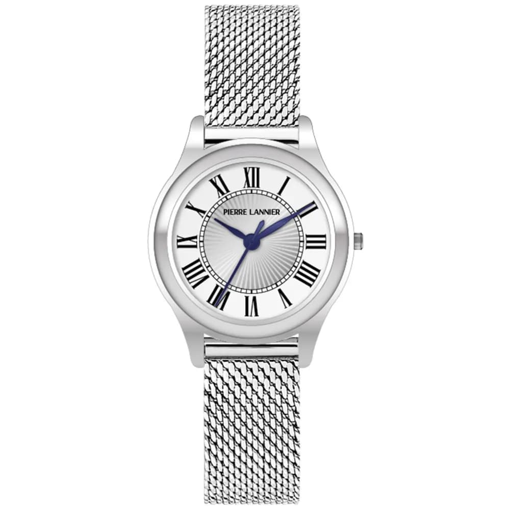 Pierre Lannier Montre quartz Femme Pya Blanc, Argenté