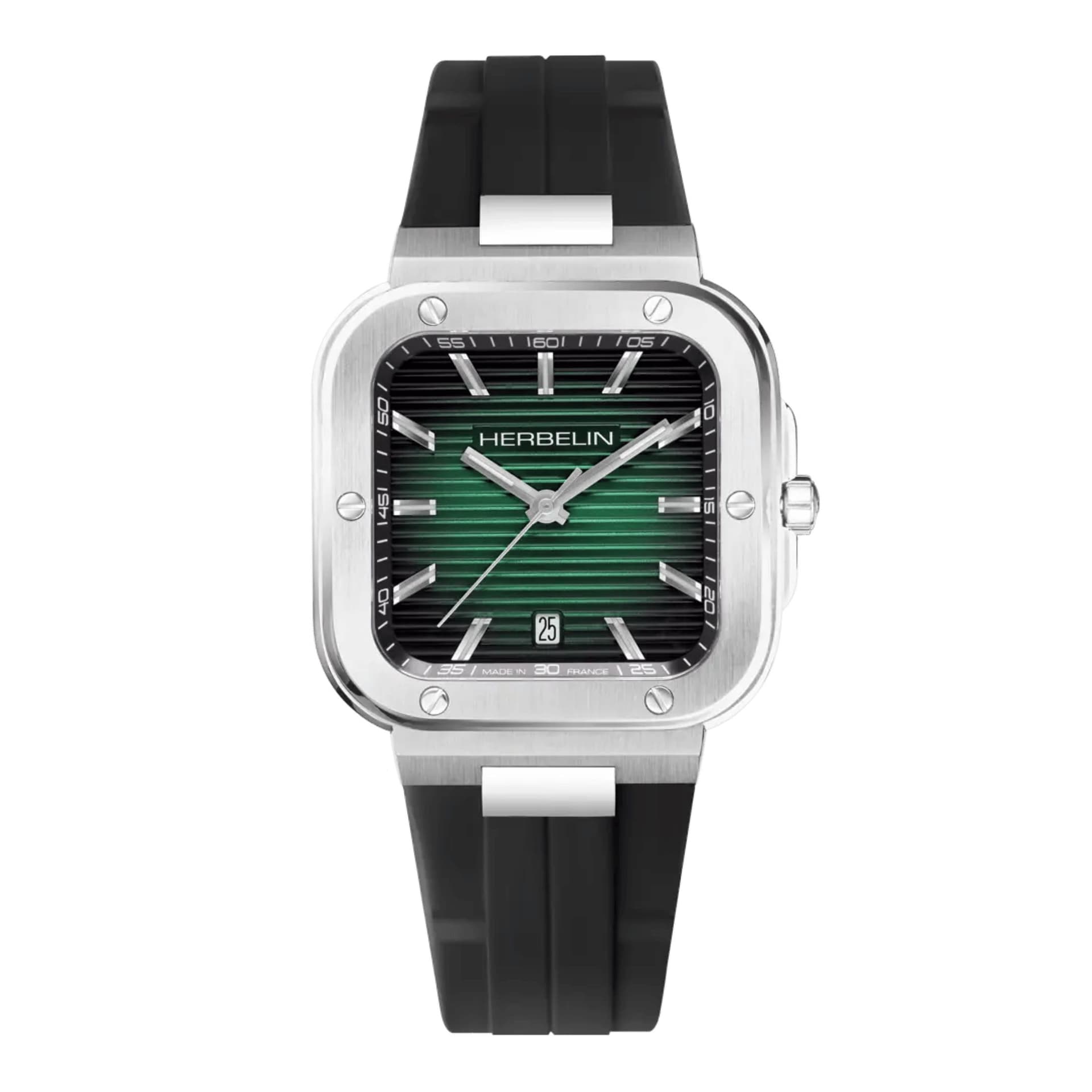 Michel Herbelin Montre Herbelin Cap Camarat Square Homme Quartz Plongée - 12246A16CA