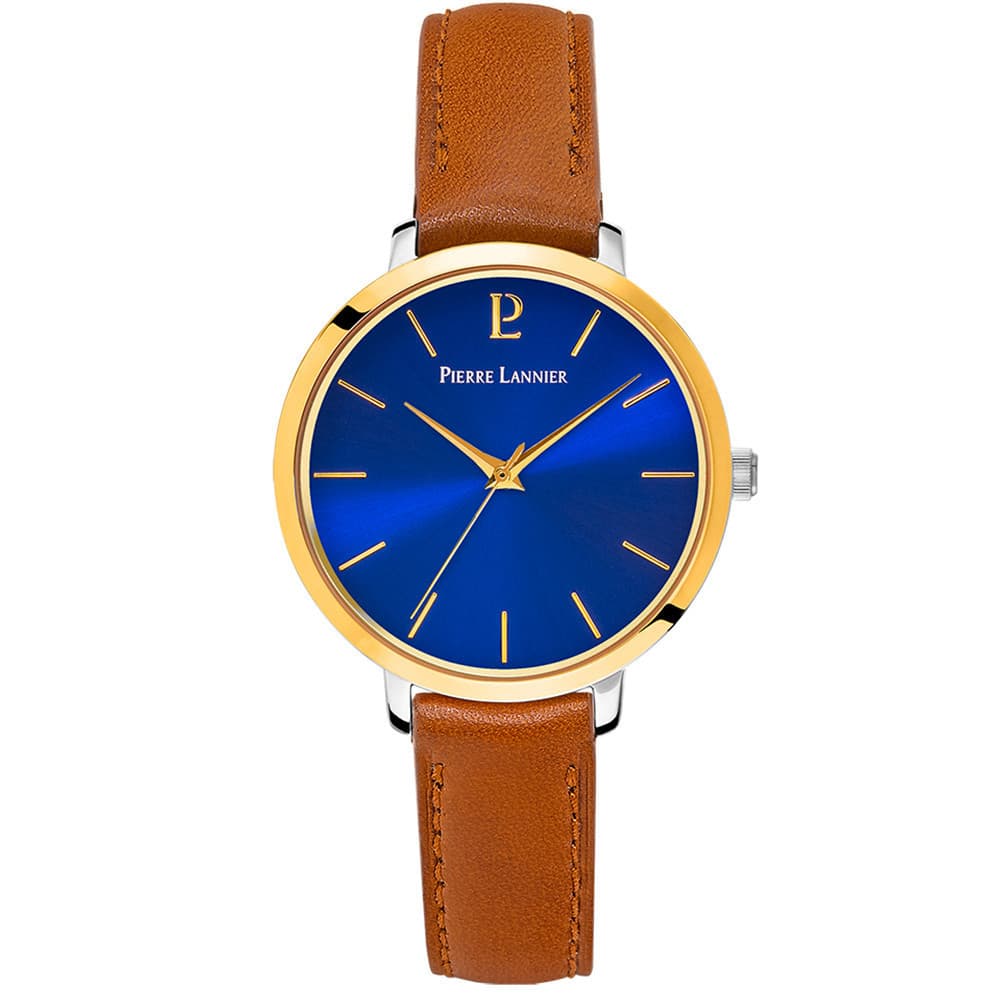 Pierre Lannier Montre Pierre Lannier Collection Chouquette en Cuir Marron