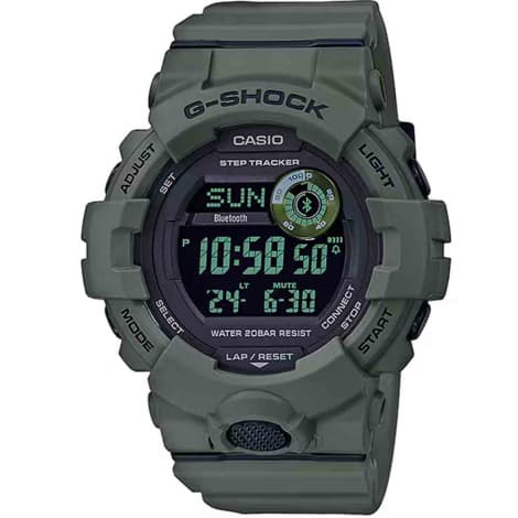 Casio Montre GShock G-Squad - Série GBD-800 - Vert 54.1 x 48.6 mm- GBD-800UC-3