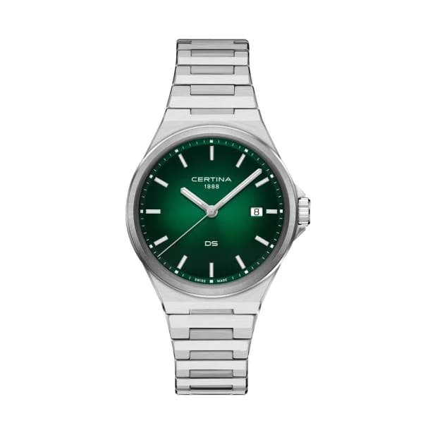 Certina Montre Certina DS-7 Quartz Cadran Vert Bracelet Acier