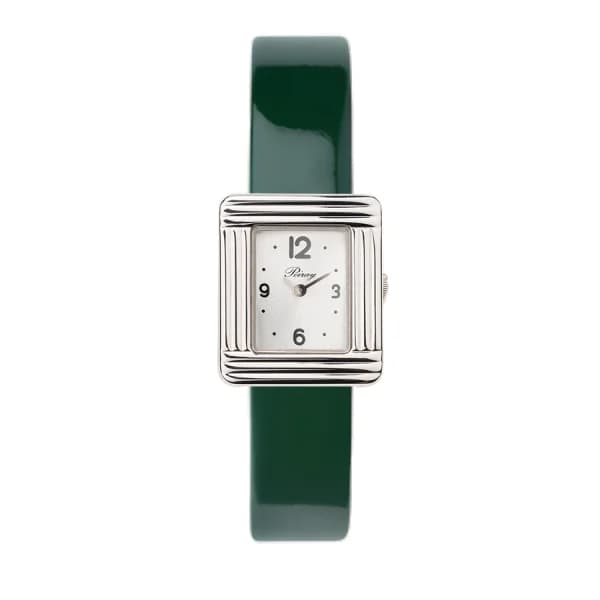 Poiray Montre Poiray Ma Première Mini Acier Cadran 4CA Bracelet Veau Vernis Vert