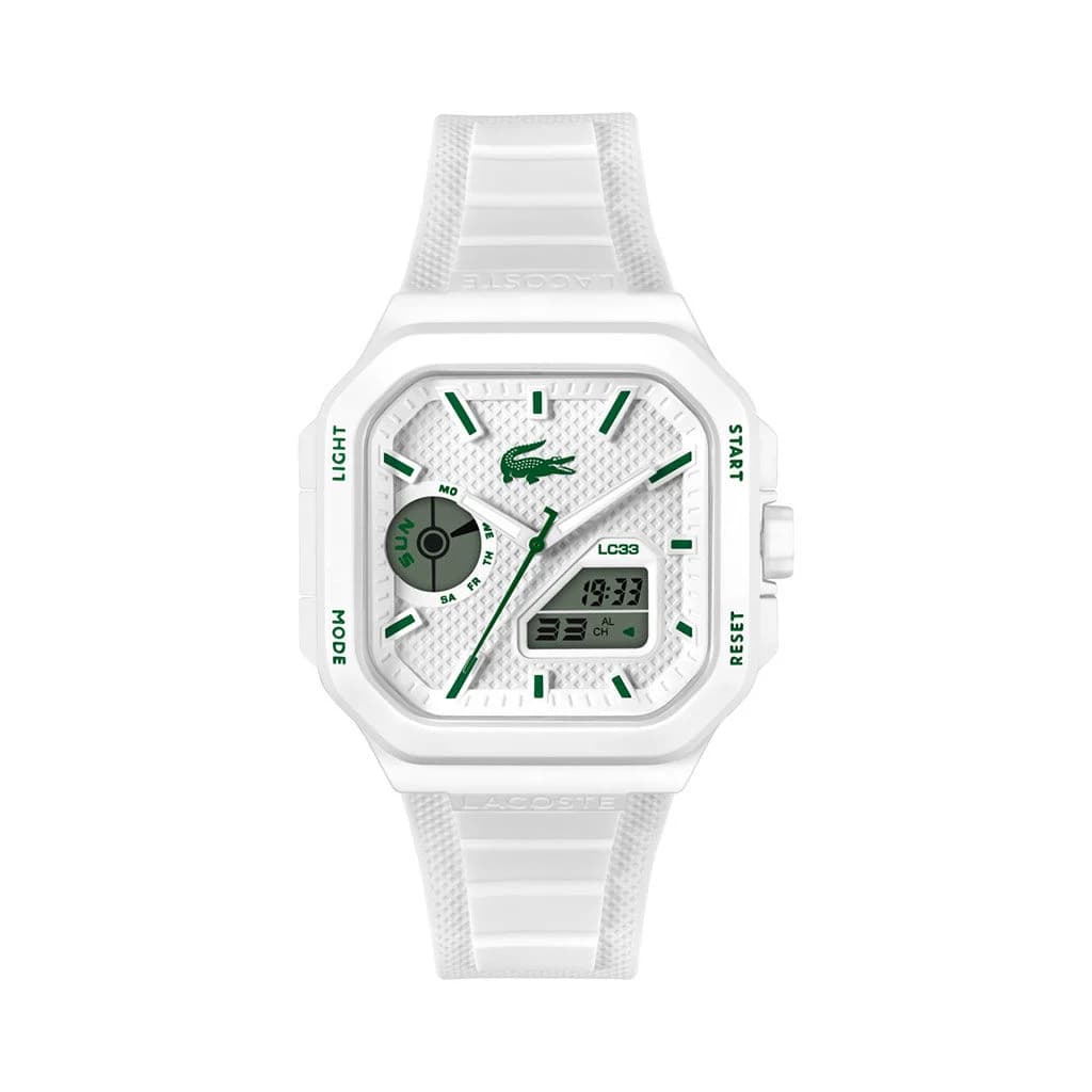 Lacoste Montre Lacoste Lc33 Square Blanc