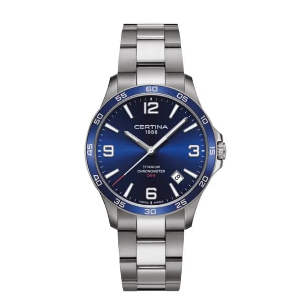 Certina Montre Certina DS-8 41.5mm Quartz Cadran Bleu