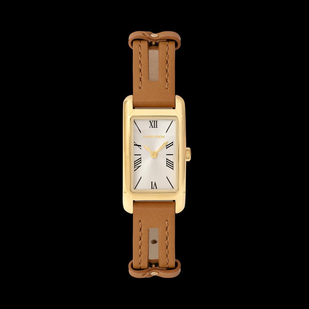 Louis Pion Montre quartz Femme Philippine Argenté, Blanc