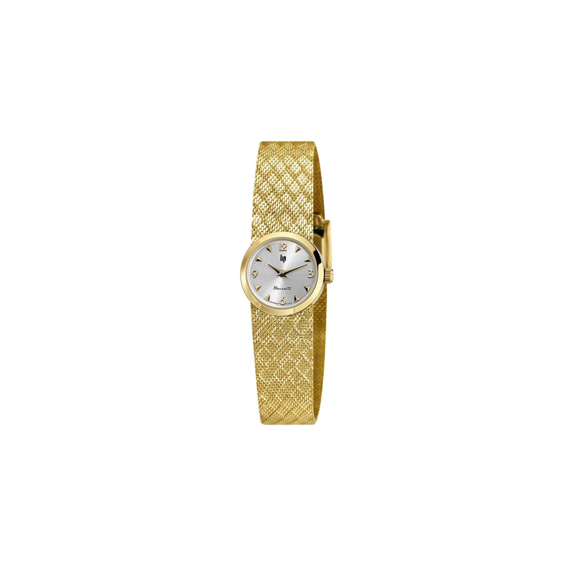 Lip Montre Lip Henriette 671451- Femme - cadran - 22 mm - acier doré 316 L poli